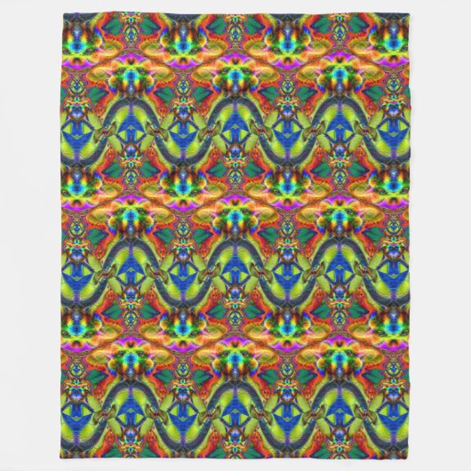 Tessellatie Fleece Deken (Voorkant)