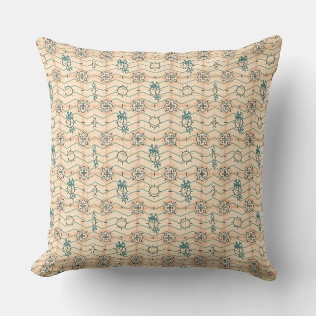 Tessellation Ornamental Seamless Pillow Kussen (Voorkant)