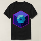 Tesseract 4D Hypercube T-shirt (Design voorkant)
