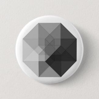 Tesseract (grijswaarden) ronde button 5,7 cm