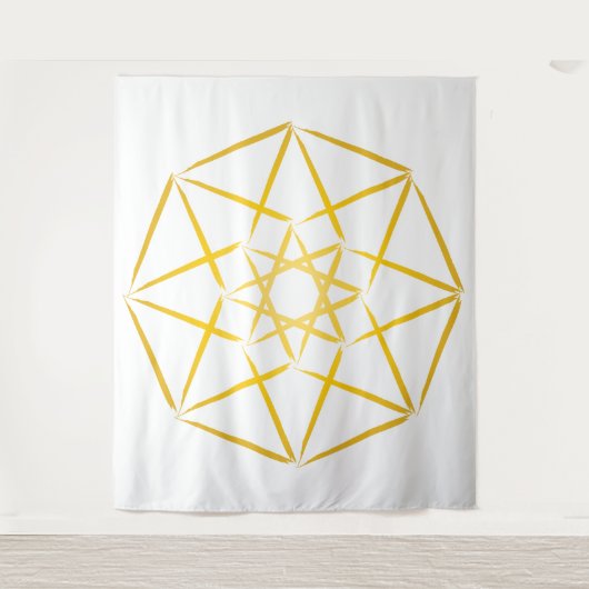 Tesseract Series V4 (Gold) Wandkleed (Voorkant)