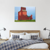Tessier Grain Elevator Canvas Afdruk (Insitu (Slaapkamer))