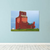 Tessier Grain Elevator Canvas Afdruk (Insitu (Houten vloer))