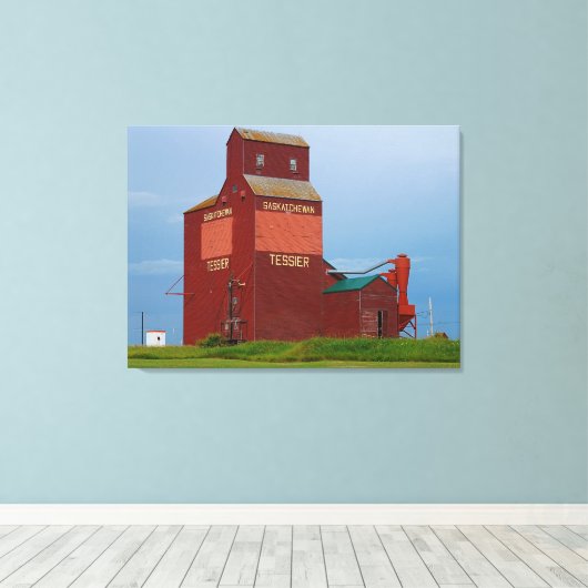 Tessier Grain Elevator Canvas Afdruk (Insitu (Houten vloer))