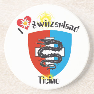 Tessin - Ticino - Schweiz - Svizzera Bierteller Zandsteen Onderzetter