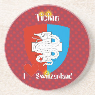 Tessin - Ticino - Schweiz - Svizzera Bierteller Zandsteen Onderzetter