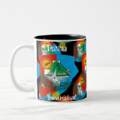 Tessin - Ticino - Schweiz - Svizzera Tasse Tweekleurige Koffiemok (Links)