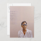 Test 3 Medinipur India van het oog Briefkaart (Voorkant / Achterkant)