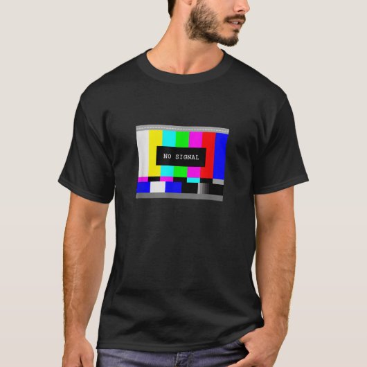 Test Afbeelding I No Signal Glitch Lijst Retro Ana T-shirt (Voorkant)