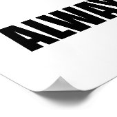 Test altijd uw hypothese (Humor van de Kromme van  Poster (Hoek)