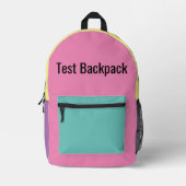 test bedrukte rugzak (Voorkant)