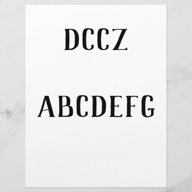 test briefhoofd (Voorkant)