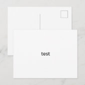 test briefkaart (Voorkant / Achterkant)