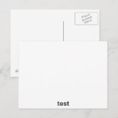 test briefkaart (Voorkant / Achterkant)