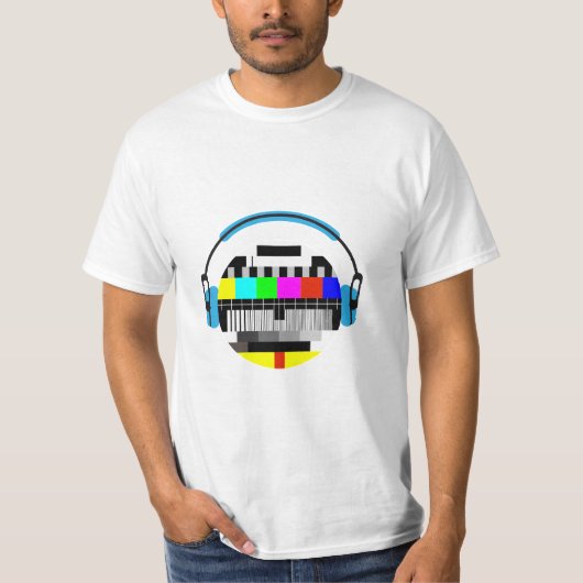 Test card lachertje T-shirt voor mannen (Voorkant)