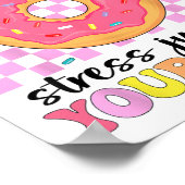 Test dag donut stress gewoon je beste leraar te do poster (Hoek)