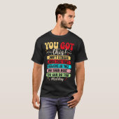 Test Dag Rock De Test Leraar Testdag Jij T-shirt (Voorkant volledig)