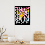 Test Dag Rock De Test Motiverend Je Kan Het Poster (Keuken)