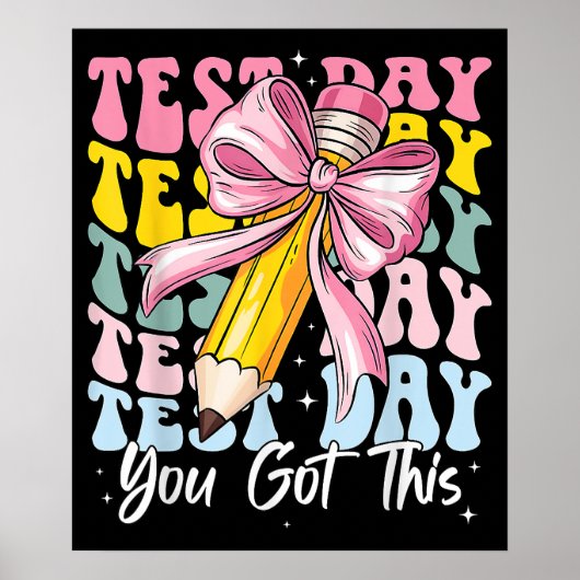 Test Dag Rock De Test Motiverend Je Kan Het Poster (Voorkant)