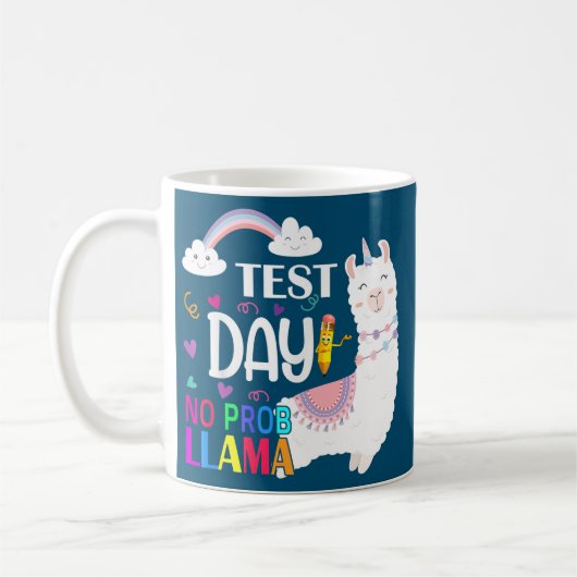 Test Day No Prob llama Llama Teacher Exam Testing Koffiemok (Links)
