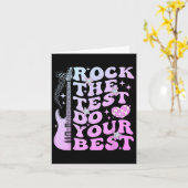 Test Day Rock De Test Doe Je Beste Test Dag Te Kaart (Gele Bloem)