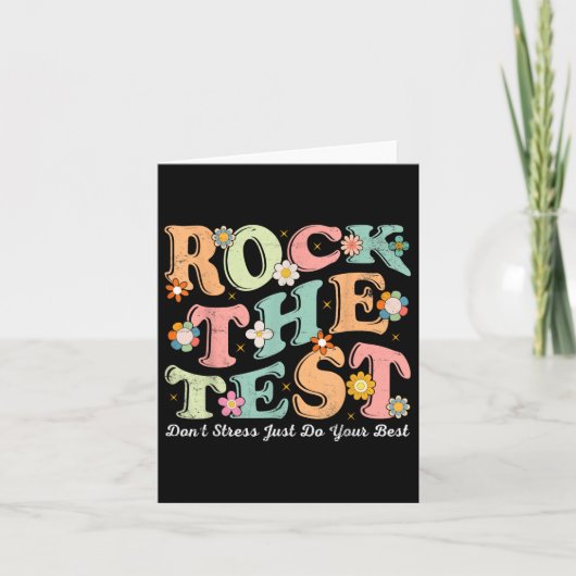 Test Day Rock De Test Leraar Testing Day Je Heb Kaart (Voorkant)