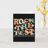 Test Day Rock De Test Leraar Testing Day Je Heb Kaart (Gele Bloem)