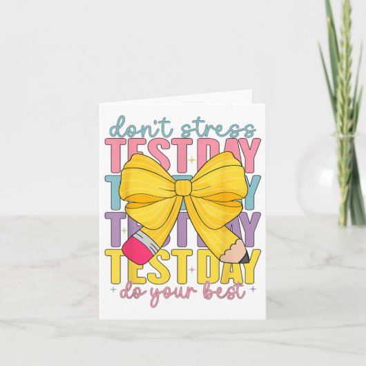Test Day Rock De Test Leraar Testing Day Je Heb Kaart (Voorkant)