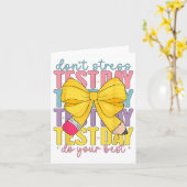 Test Day Rock De Test Leraar Testing Day Je Heb Kaart (Gele Bloem)