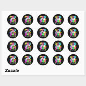 Test Day Rock De Test Leraar Testing Day Je Heb Ronde Sticker (Vel)