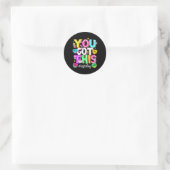 Test Day Rock De Test Leraar Testing Day Je Heb Ronde Sticker (Tas)
