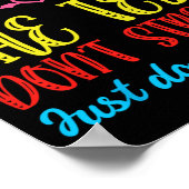Test Day Rock De Test Niet Stress Teacher Testen Poster (Hoek)