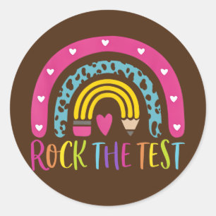Test Day Rock Ronde Sticker