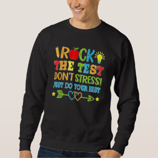 Test Day Rock, test Donkere stress, doe je gewoon. Trui