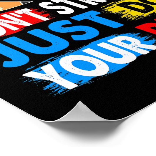 Test Day Rock: test niet tegen leraar Poster (Hoek)