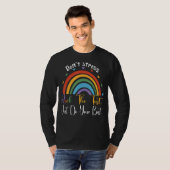 Test Day Rock Testing Day Rainbow Teacher T-shirt (Voorkant volledig)