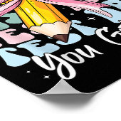 Test Day Rock The Test Motivational Teacher You Go Poster (Hoek)