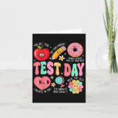 Test Day Rock The Test Testing Day Motivational Te Kaart (Voorkant)