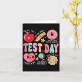 Test Day Rock The Test Testing Day Motivational Te Kaart (Gele Bloem)