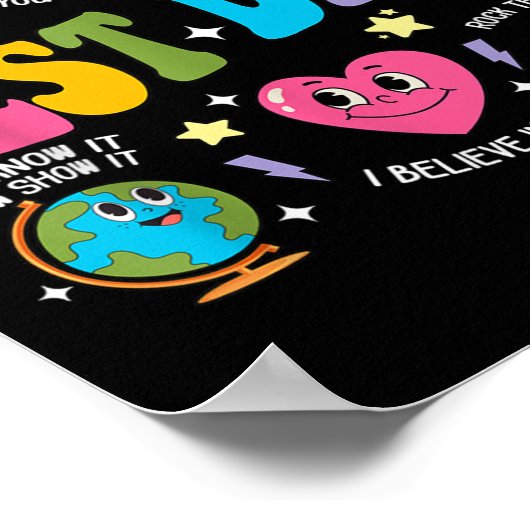 Test Day Rock The Test Testing Day Motivational Te Poster (Hoek)