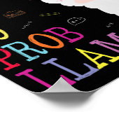 Test Day Squad Geen Prob-Llama Leerkracht Student Poster (Hoek)