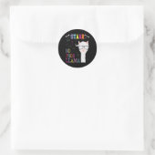 Test Day Squad Geen Prob-Llama Leerkracht Student Ronde Sticker (Tas)
