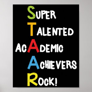 Test Day Staar School docent test Poster