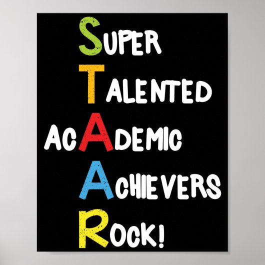 Test Day Staar School docent test Poster (Voorkant)