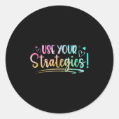 Test Day State Testing Exam Teacher Student Motiva Ronde Sticker (Voorkant)