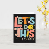 Test Day State Testing Lets Do This Teacher Motiva Kaart (Gele Bloem)