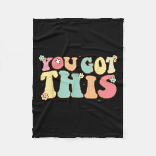 Test Day Teacher Shirt Motivational Testing Day St Fleece Deken (Voorkant)