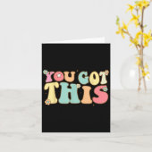 Test Day Teacher Shirt Motivational Testing Day St Kaart (Gele Bloem)