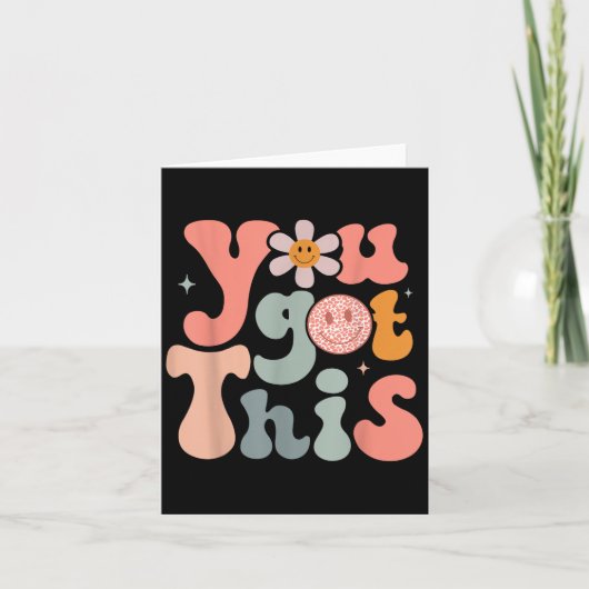 Test Day Teacher Shirt Motivational Testing Day St Kaart (Voorkant)