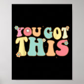 Test Day Teacher Shirt Motivational Testing Day St Poster (Voorkant)